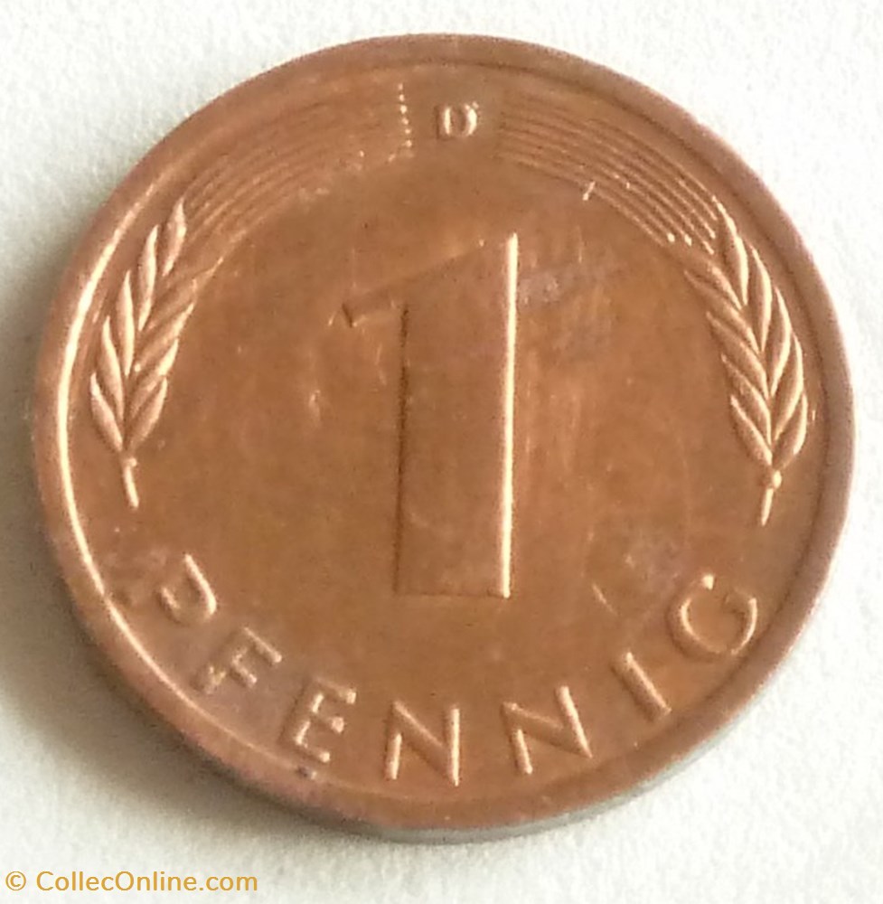 1 Pfennig - 1973 D monnaies monde allemagne 1 pfennig 1973 d