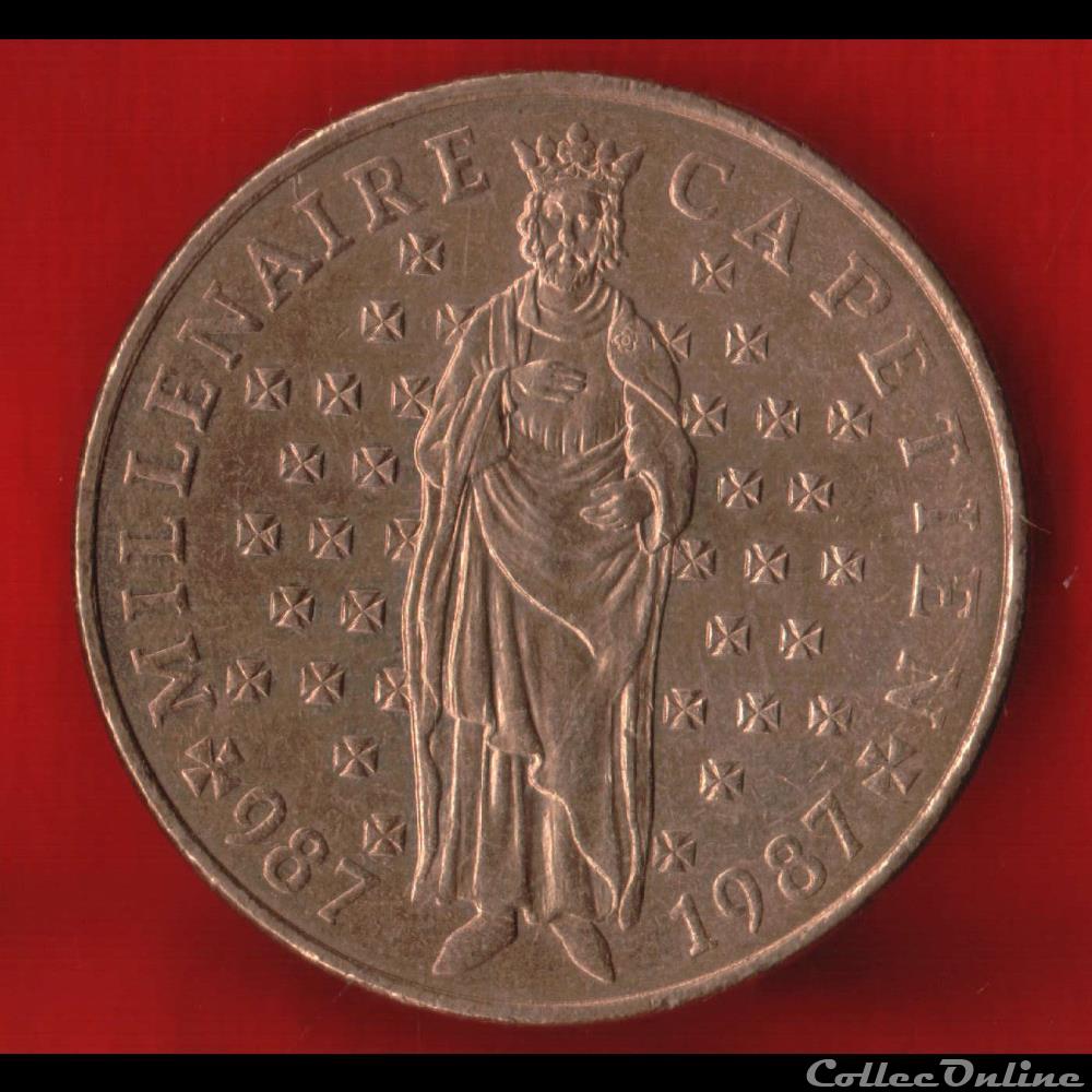 10 Francs - Millénaire capétien - 1987 monnaies monde france 10 francs millenaire capetien 1987