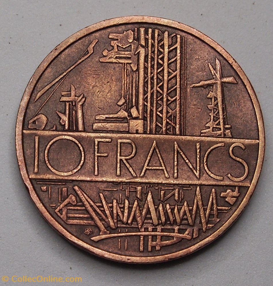 monnaies monde france 10 francs mathieu 1977