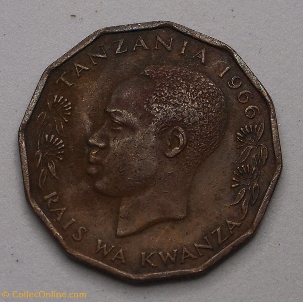 5 Senti - 1966 monnaies monde tanzanie 5 senti 1966