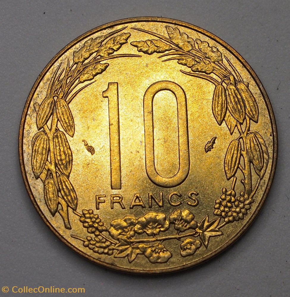 10 Francs - 1975 monnaies monde afrique centrale 10 francs 1975