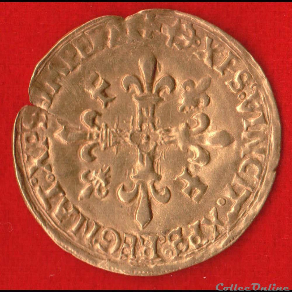 Ecu d'or - 1519 - Bayonne monnaies europe medievale france royales ecu or 1519 bayonne