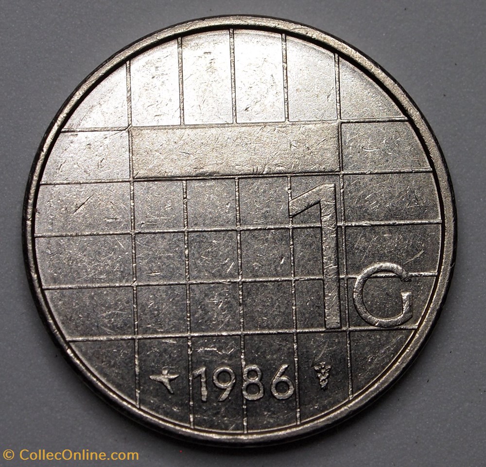 1 Gulden - 1986 monnaies monde pays bas 1 gulden 1986