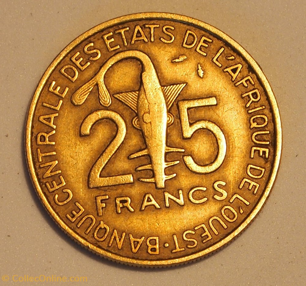 25 Francs - 1982 monnaies monde banque centrale etats de l afrique ouest 25 francs 1982