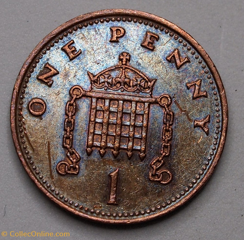 monnaies monde royaume uni 1 penny 1987