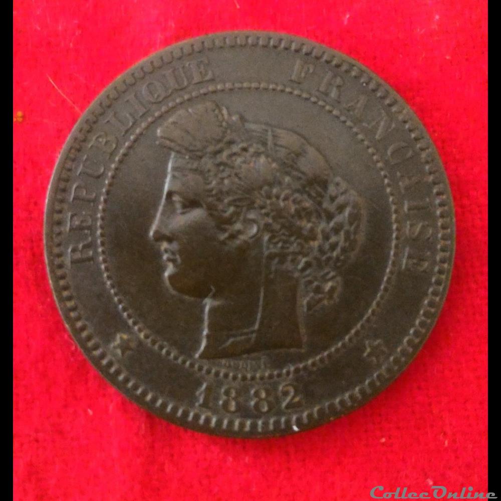 10 Centimes - Cérès - 1882 - Paris monnaies monde france 10 centimes ceres 1882 paris