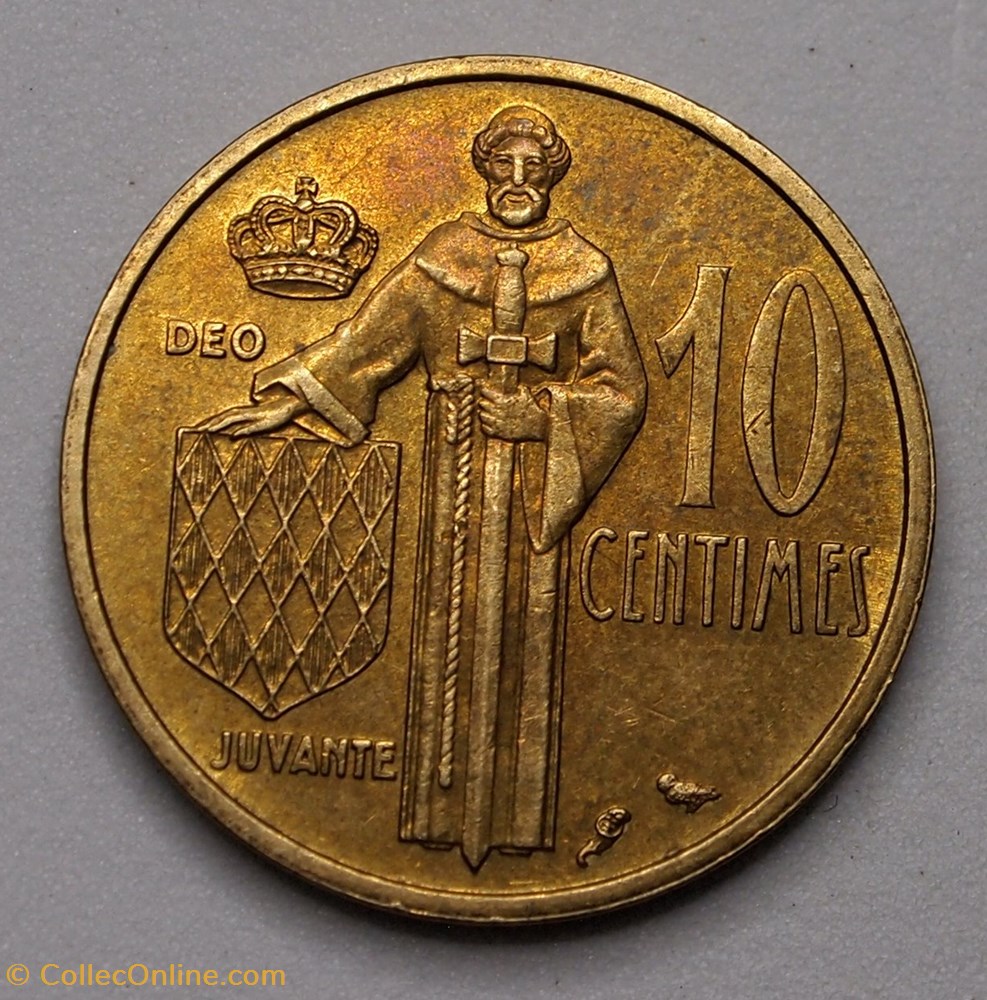 10 Centimes - 1962 monnaie monde monaco 10 centimes 1962