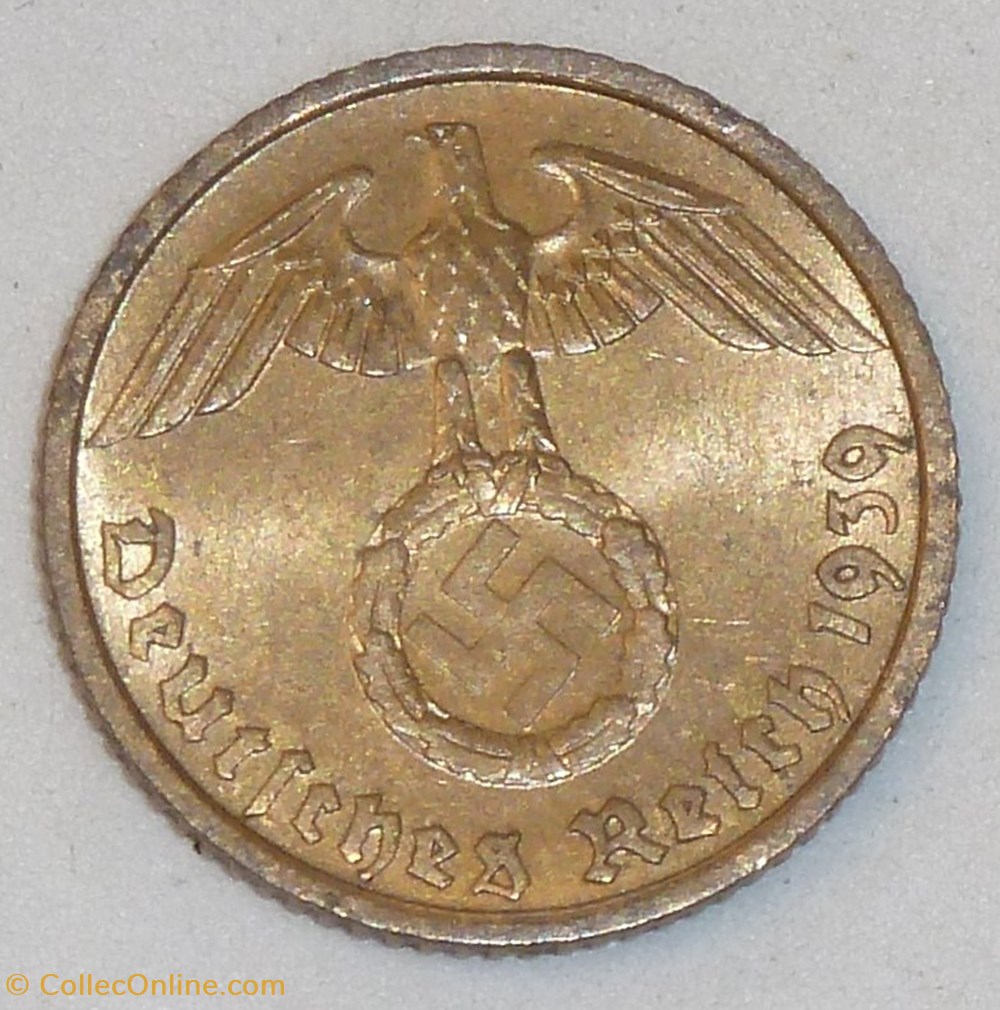 5 Pfennig - 1939 F monnaies monde allemagne 5 pfennig 1939 f