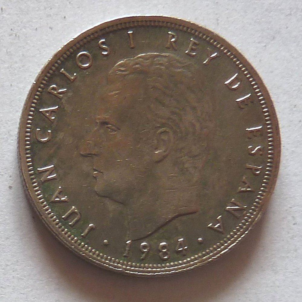 5 Pesetas - 1984 monnaies monde espagne 5 pesetas 1984