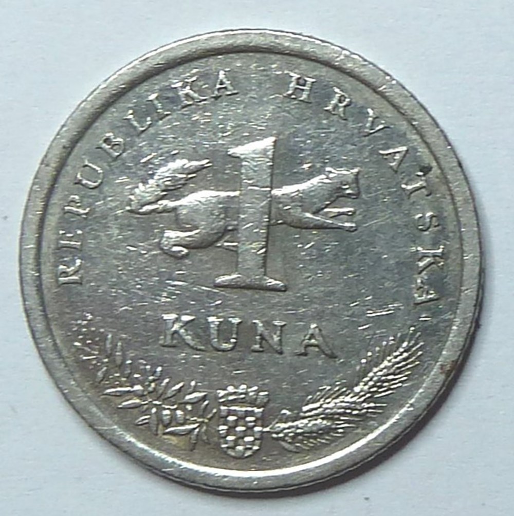 monnaies monde croatie 10 kuna 1997