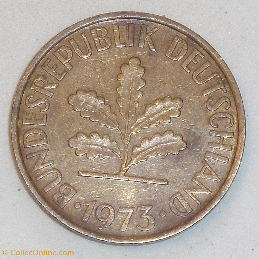 10 Pfennig - 1973 D monnaies monde allemagne 10 pfennig 1973 d