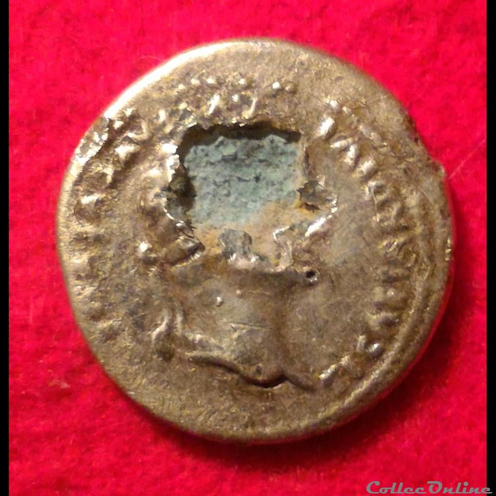Denier de Tibère - La paix monnaies antiques romaines imperiales et republicaines denier de tibere la paix