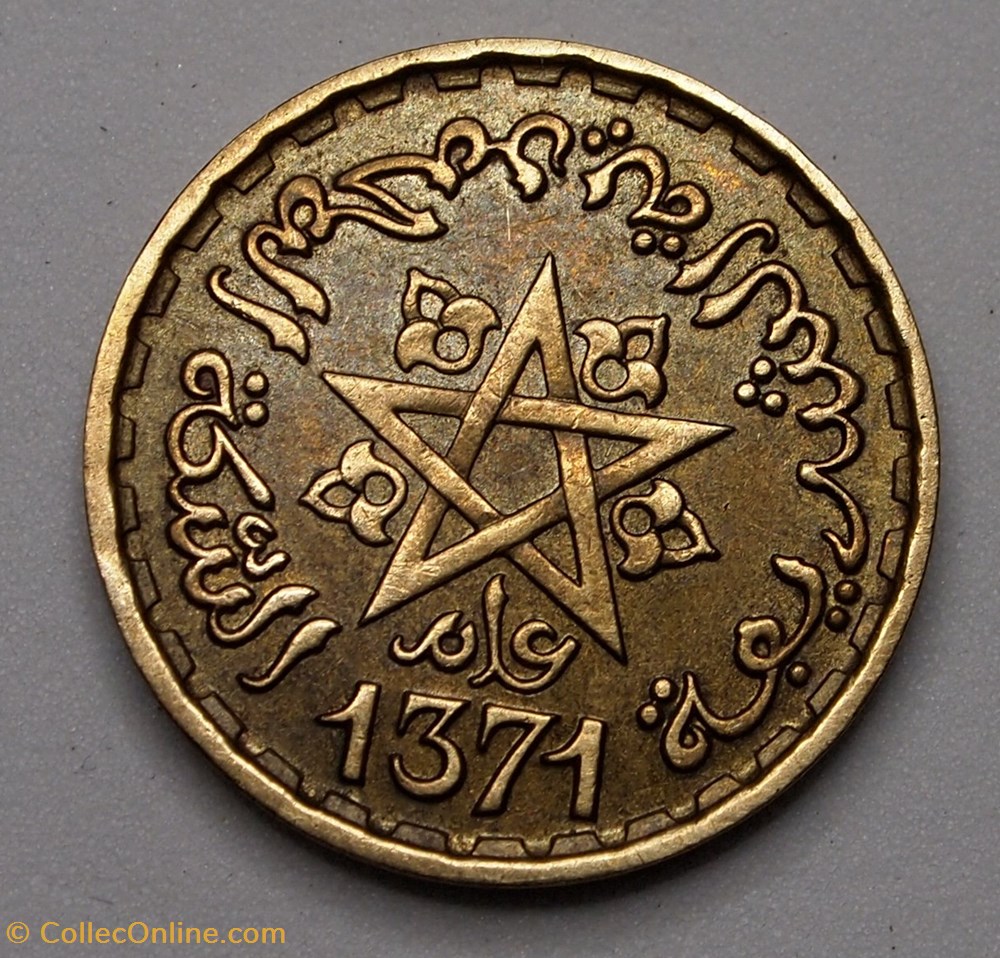 10 Francs - 1952 monnaie monde maroc 10 francs 1952