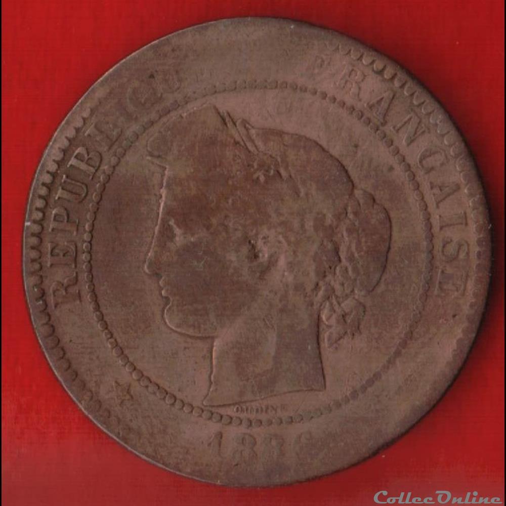 10 Centimes - Cérès - 1886 - Paris monnaies monde france 10 centimes ceres 1886 paris