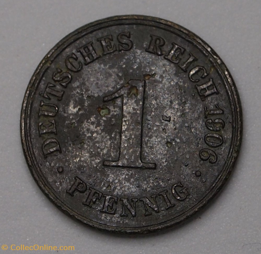 monnaies monde allemagne 1 pfennig 1906 f