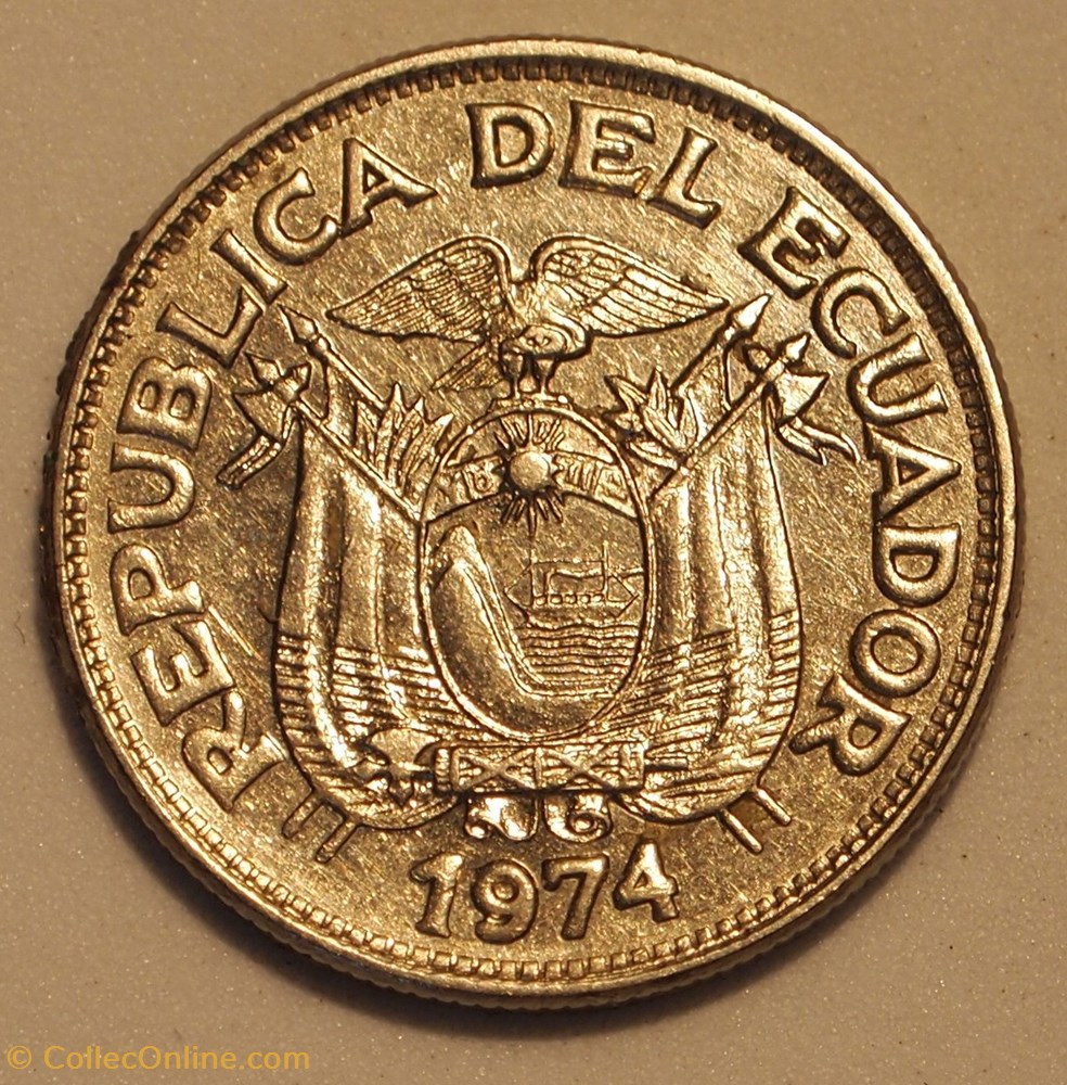 50 Centavos - 1974 monnaies monde equateur 50 centavos 1974