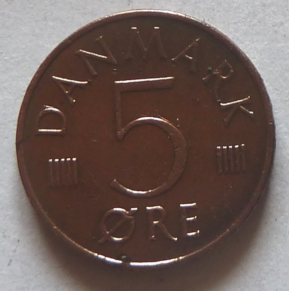 5 Ore - 1973 monnaies monde danemark 5 ore 1973