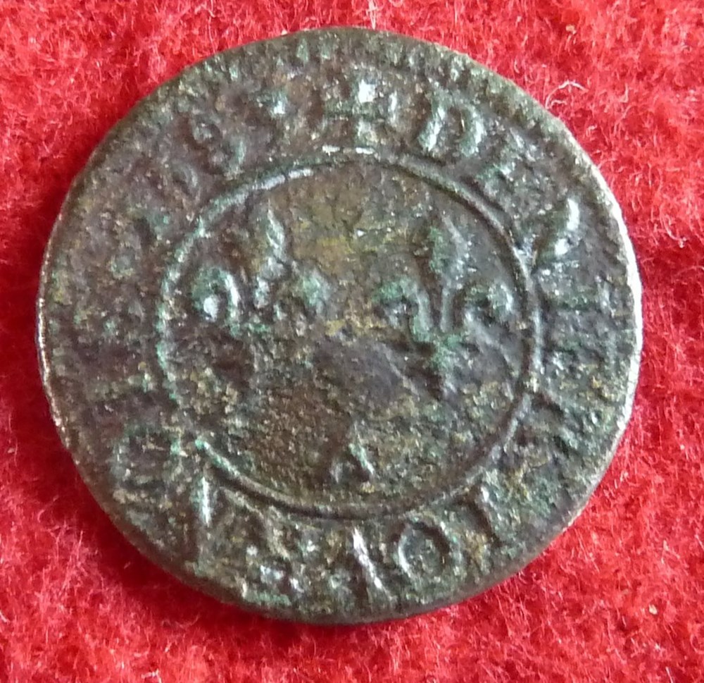 Denier Tournois - 1583 - Paris monnaies europe medievale france royales denier tournois 1583 paris
