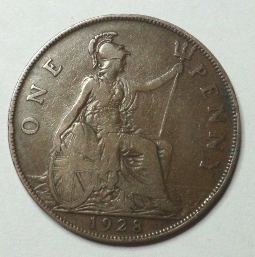1 Penny - 1928 monnaies monde royaume uni 1 penny 1928