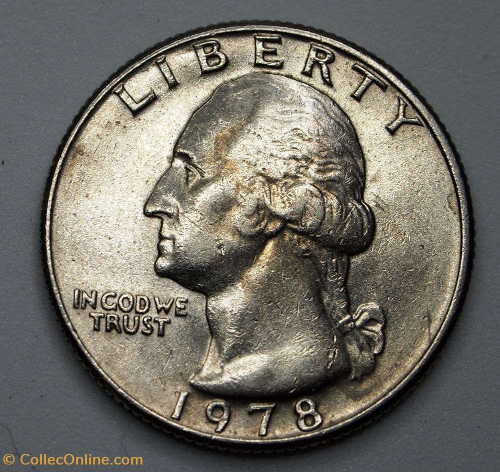 1/4 dollar ( 25 cents ) - 1978 monnaie monde etat uni 1 4 dollar 25 cents 1978