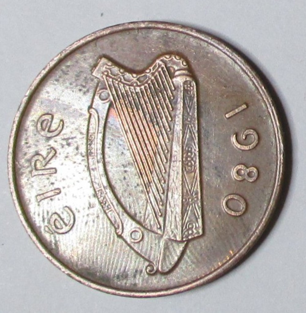 monnaies monde irlande 2 pence 1980