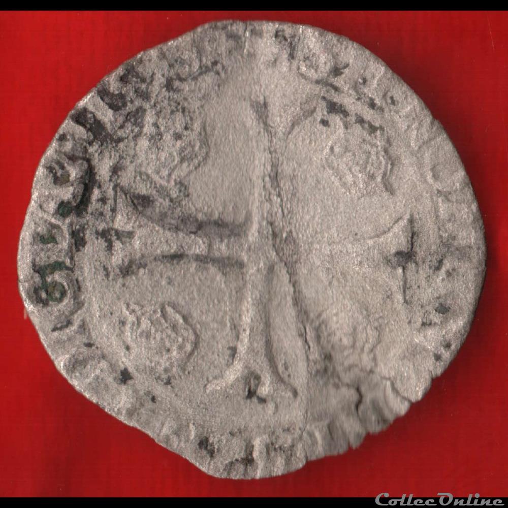 monnaies europe medievale france royales douzain 1593 paris