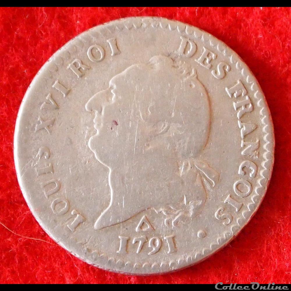 monnaies europe medievale france royales 15 sols 1791 orleans