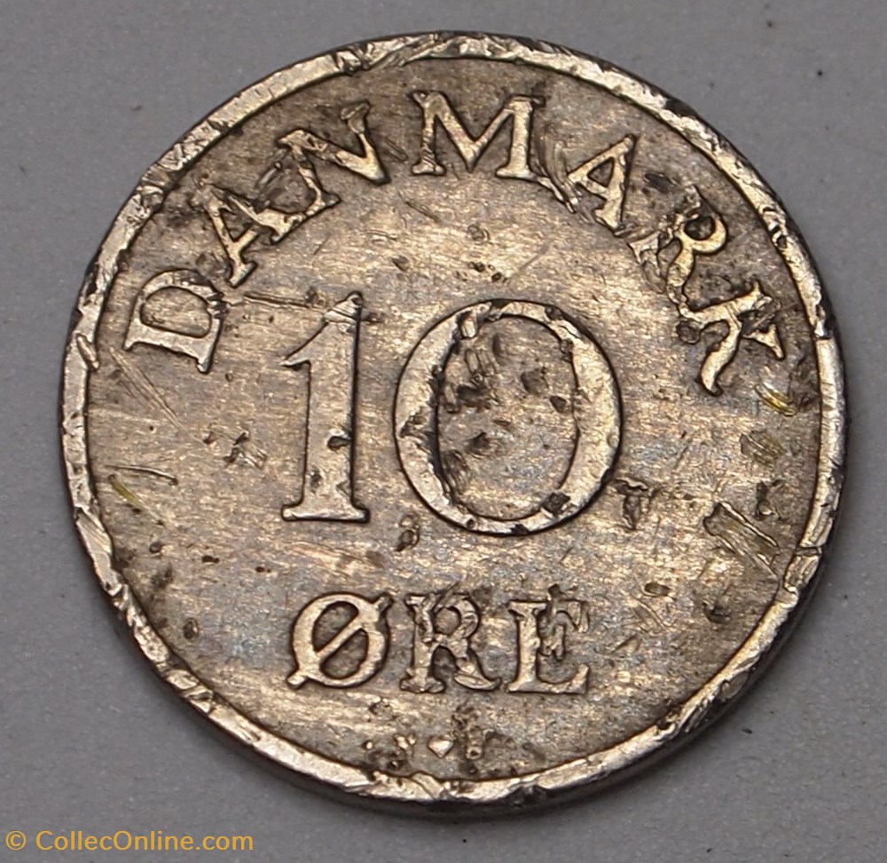 10 Ore - 1951 N S monnaies monde danemark 10 ore 1951 n s