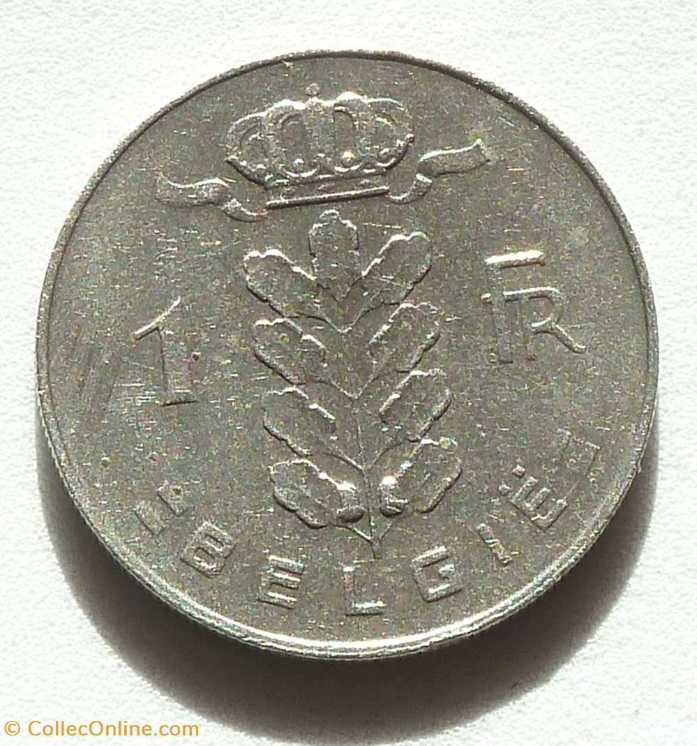 1 Franc - 1974 monnaies monde belgique 1 franc 1974
