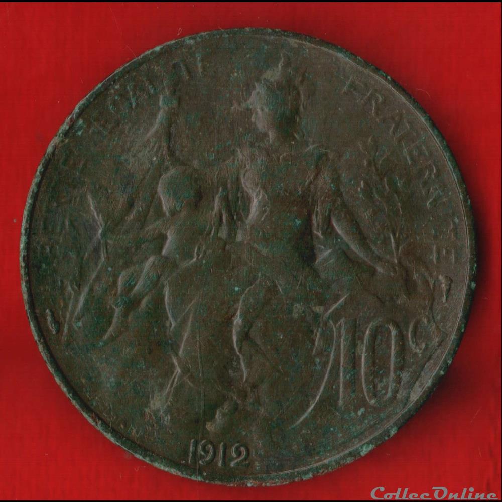 Dupuis - 10 Centimes - 1912 monnaies monde france dupuis 10 centimes 1912