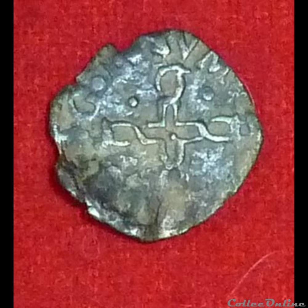monnaies europe medievale france feodales royaume de navarre 1581 1587 liard