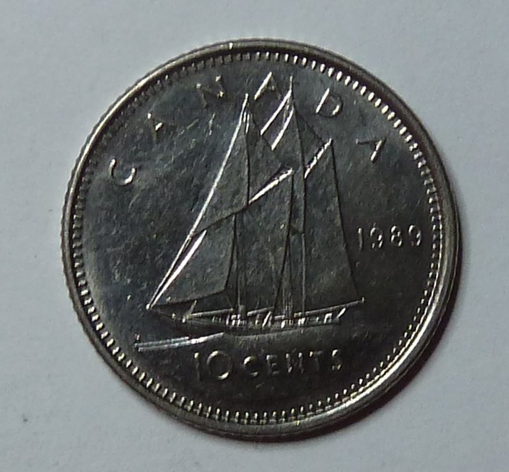 10 Cents - 1989 monnaies monde canada 10 cents 1989