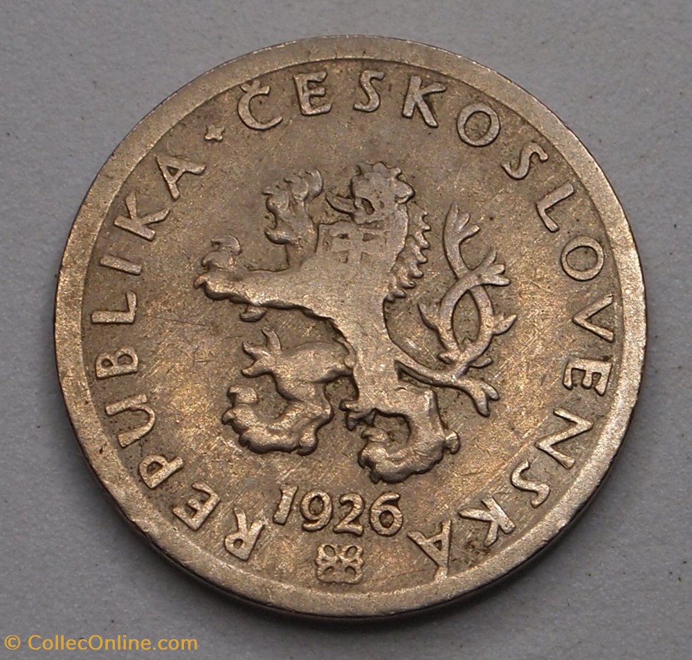 20 Haleru - 1926 monnaie monde tchecoslovaquie 20 haleru 1926