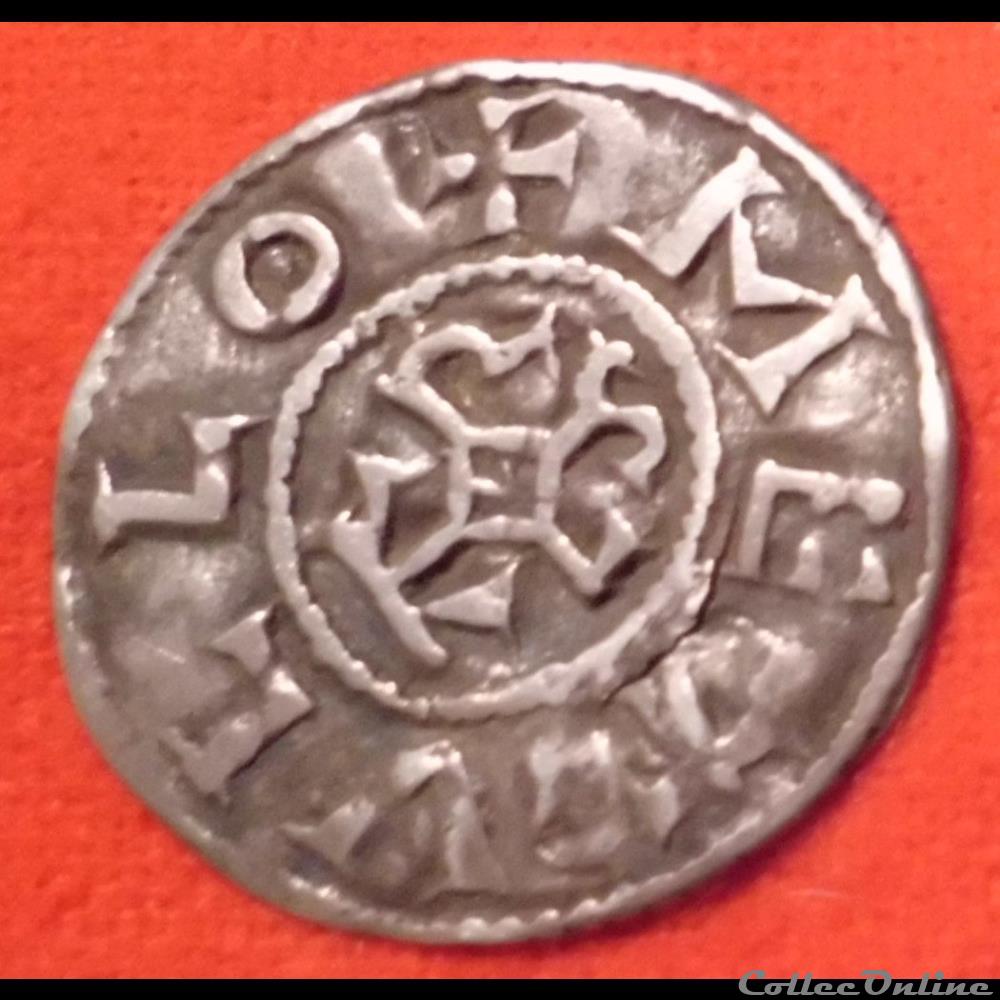 Denier de Charles II le Chauve - Melle monnaies europe medievale france carolingiennes denier de charles ii le chauve melle