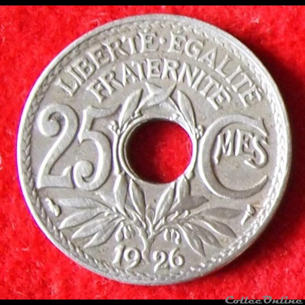 Lindauer - 25 Centimes - 1926 monnaies monde france lindauer 25 centimes 1926