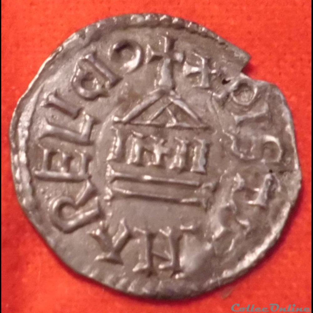 Denier de Charles II le Chauve - monnaies europe medievale france carolingiennes denier de charles ii le chauve