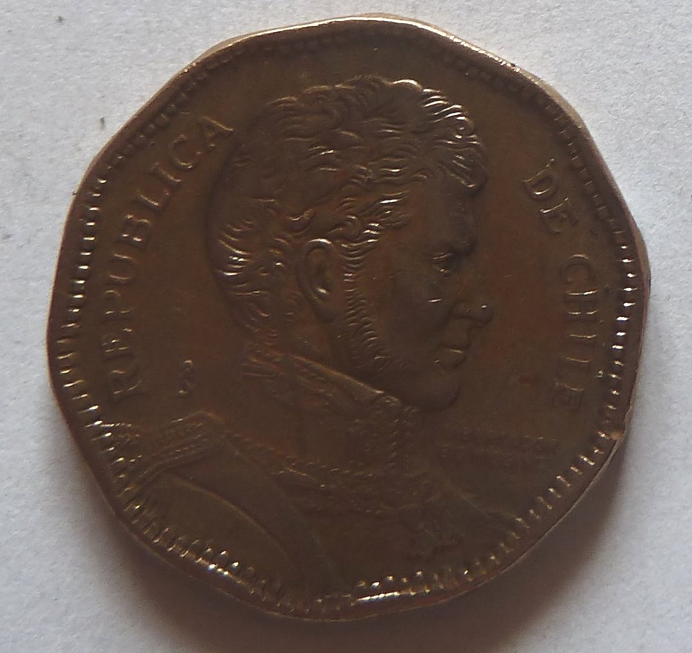 monnaies monde chili 50 pesos 1996
