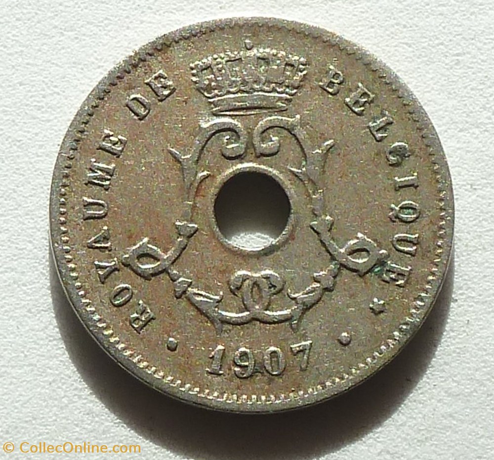 5 Centimes - 1907 monnaies monde belgique 5 centimes 1907