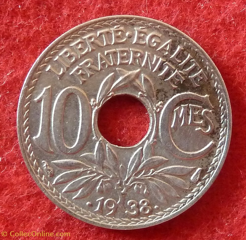 Lindauer - 10 Centimes - .1938. monnaies monde france lindauer 10 centimes 1938