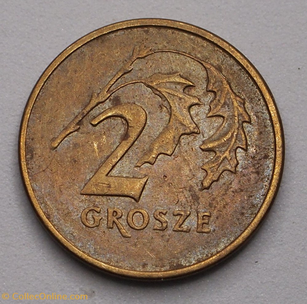 2 Grosze - 1992 MW monnaies monde pologne 2 grosze 1992 mw