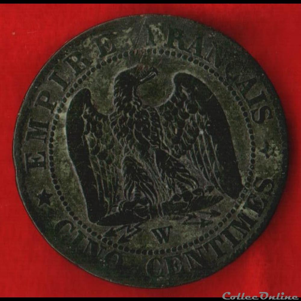 Napoléon III - 5 Centimes - 1855 - Lille monnaies monde france napoleon iii 5 centimes 1855 lille