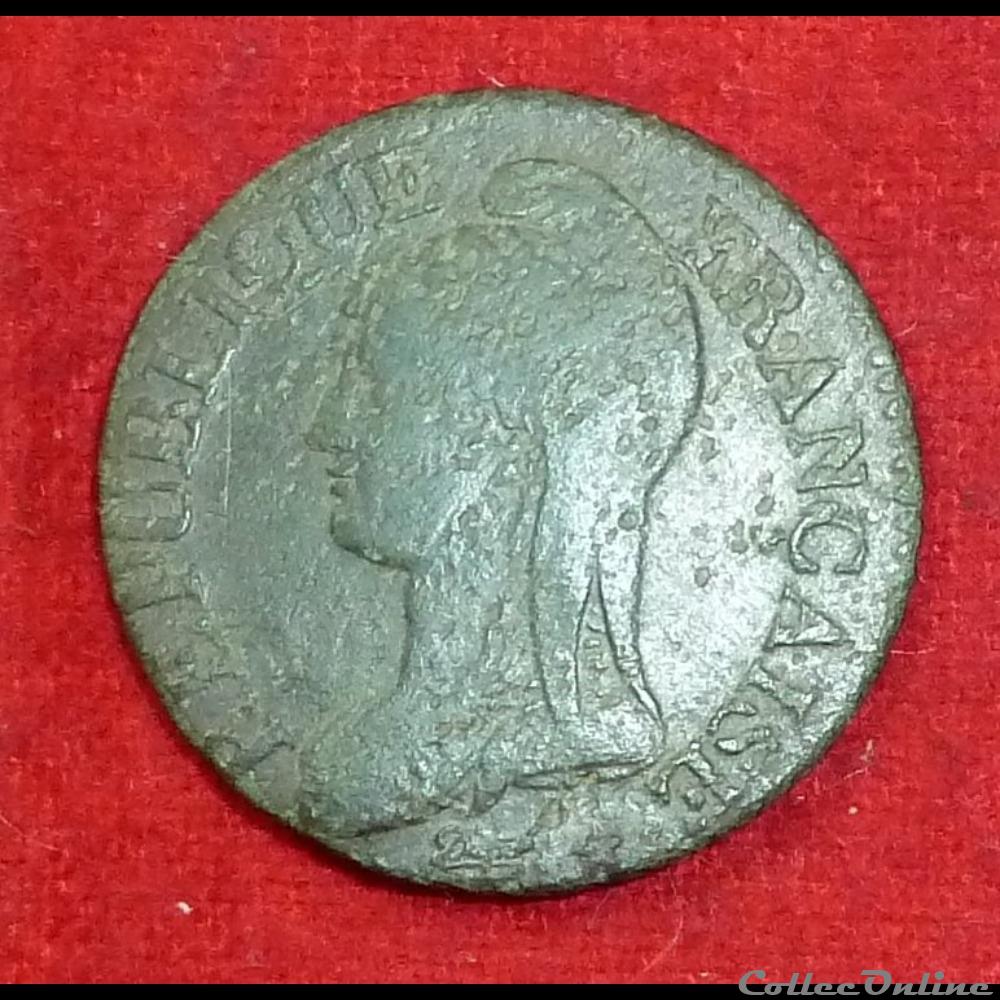Consulat / Directoire - 5 centimes Dupré - AN 8 - Strasbourg monnaies monde france consulat directoire 5 centimes dupre an 8 strasbourg
