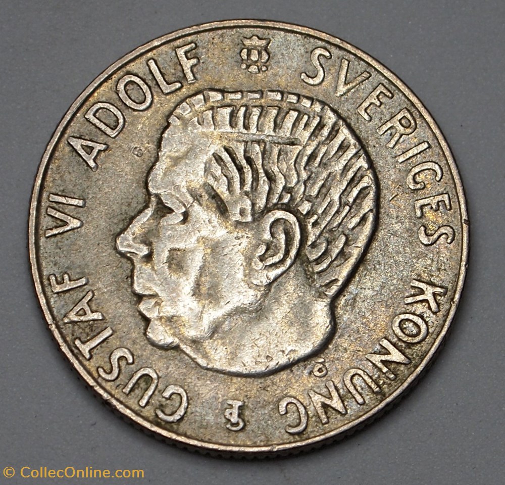 1 Krona - 1956 TS monnaies monde suede 1 krona 1956 ts