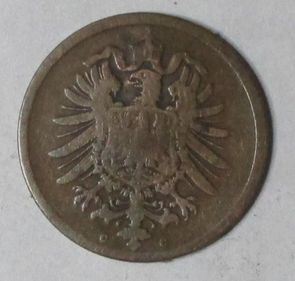 monnaies monde allemagne 2 pfennig 1875 c