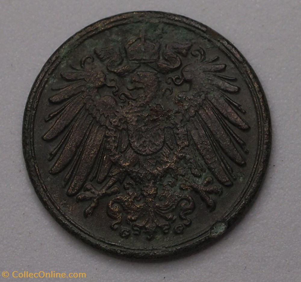 monnaies monde allemagne 1 pfennig 1908 g