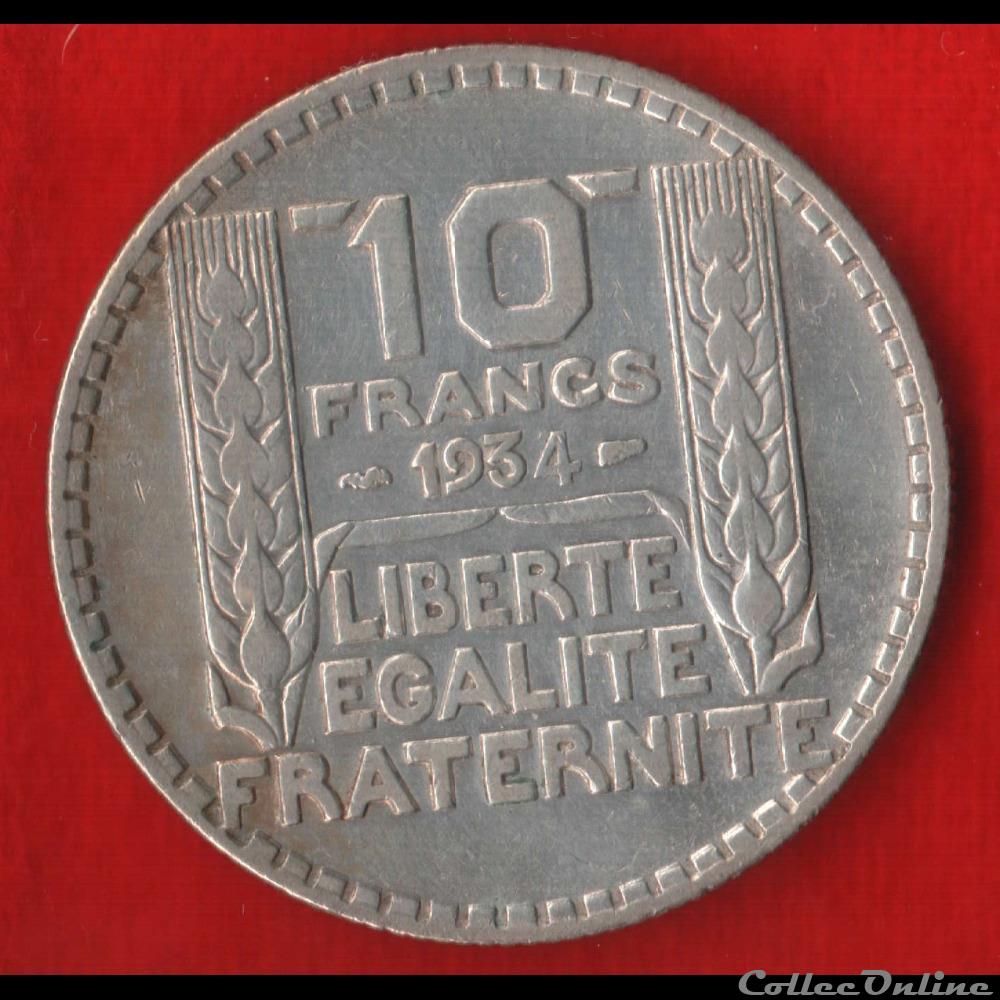 monnaies monde france turin 10 francs 1934