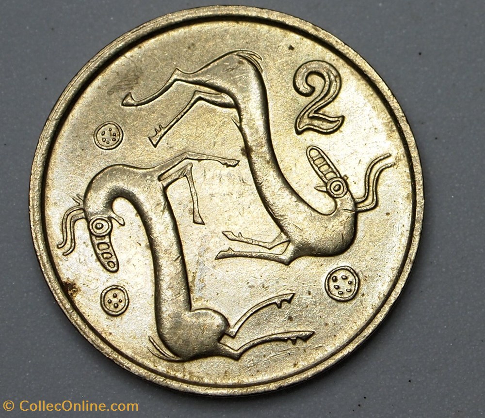 2 Cents - 1990 monnaies monde chypre 2 cents 1990