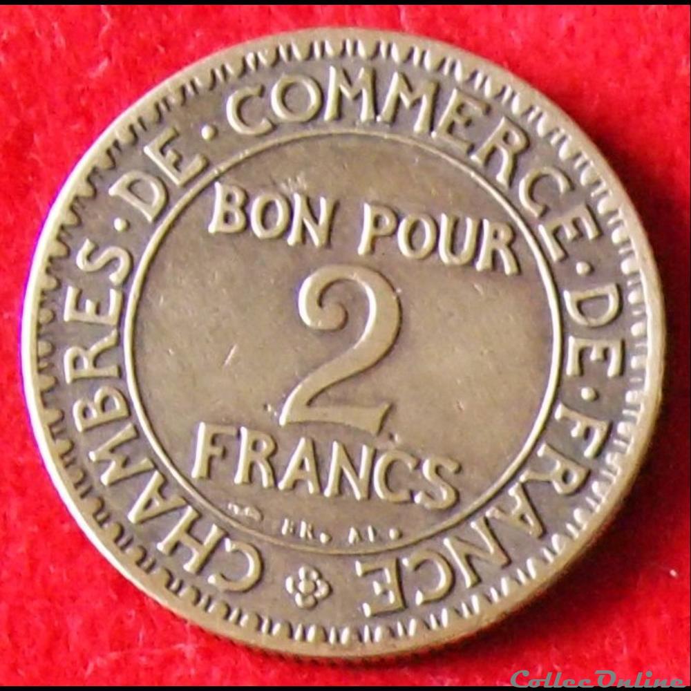Chambres de Commerce - 2 Francs - 1923 monnaies monde france chambres de commerce 2 francs 1923