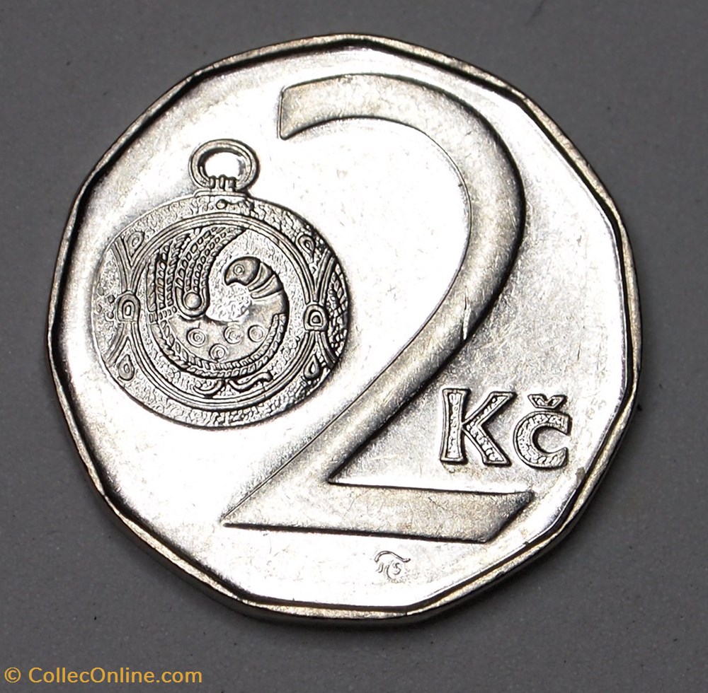 2 Korun - 1994 monnaies monde republique tcheque 2 korun 1994
