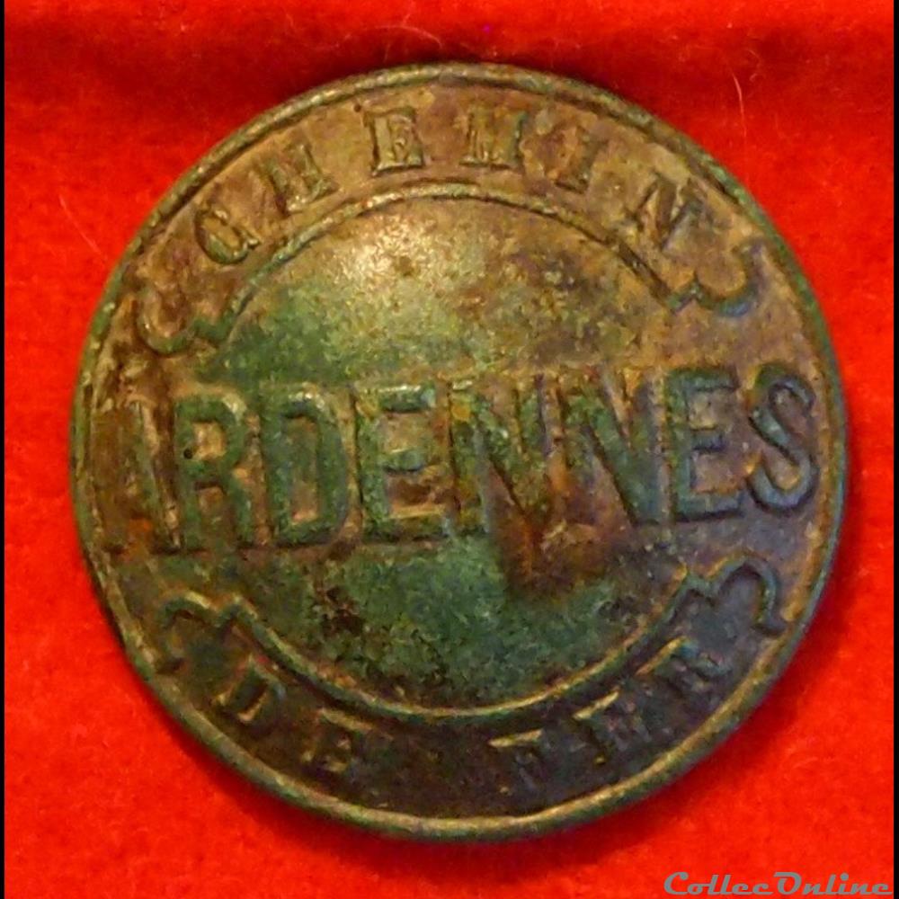 vetements et accessoires boutons civils chemin de fer ardennes